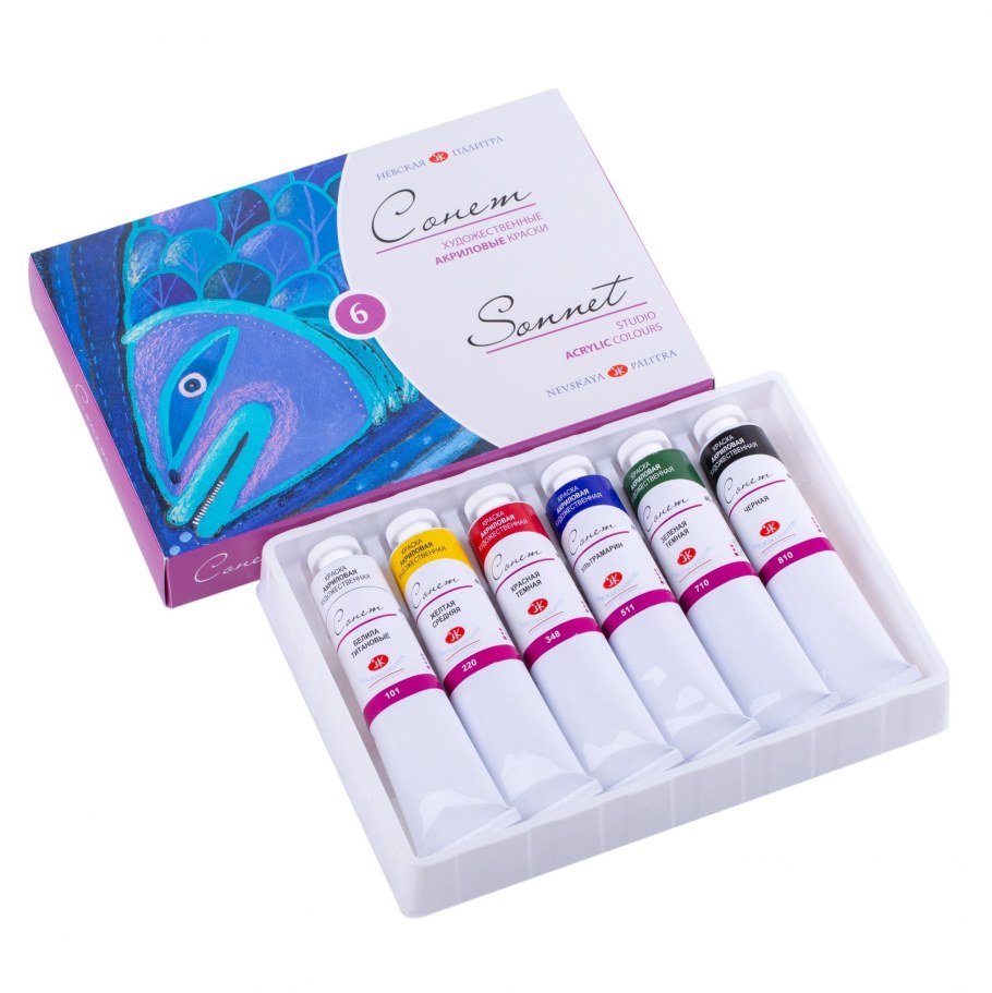  «Невская палитра» – Художественные акриловые краски «Сонет»