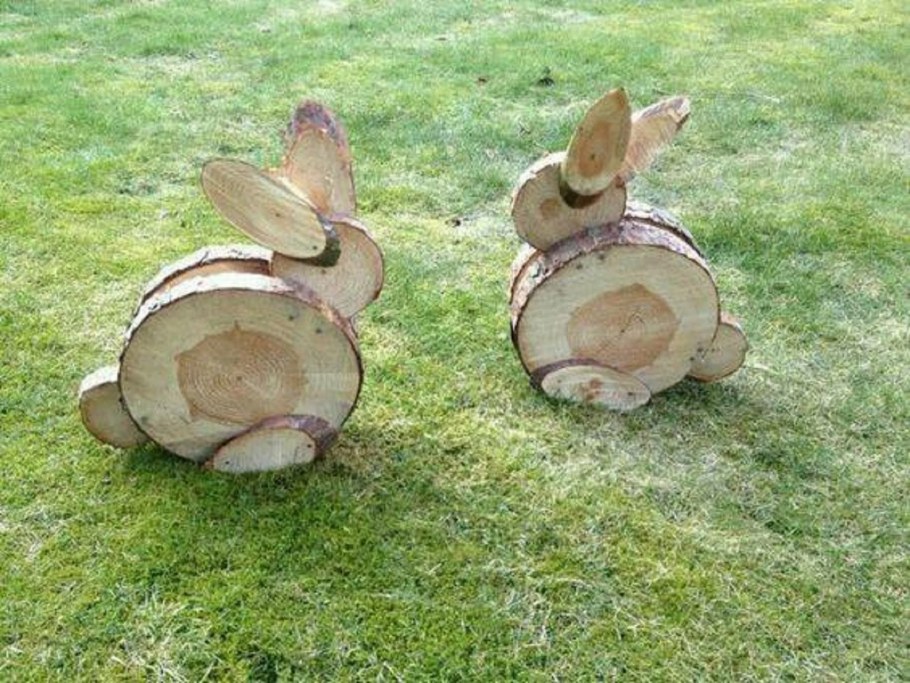 Украшения из бревен для сада