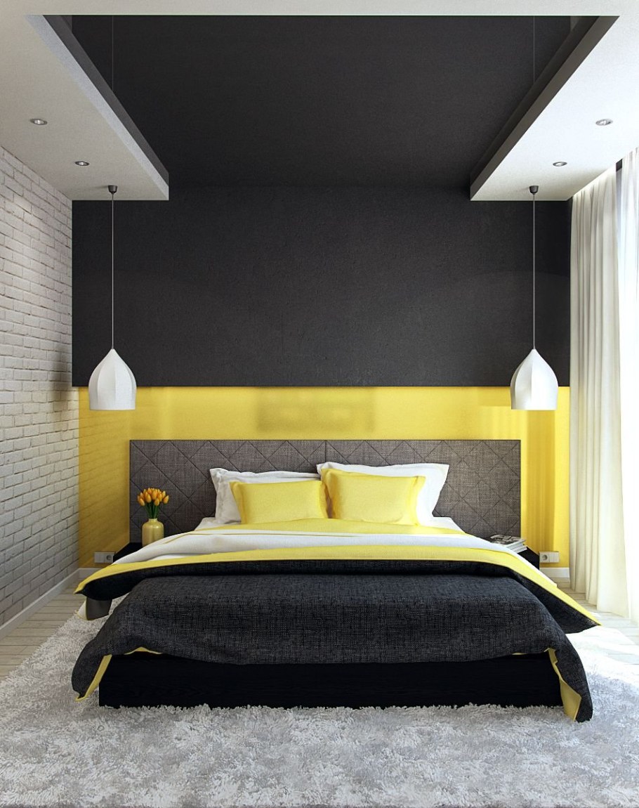 Желтый интерьер