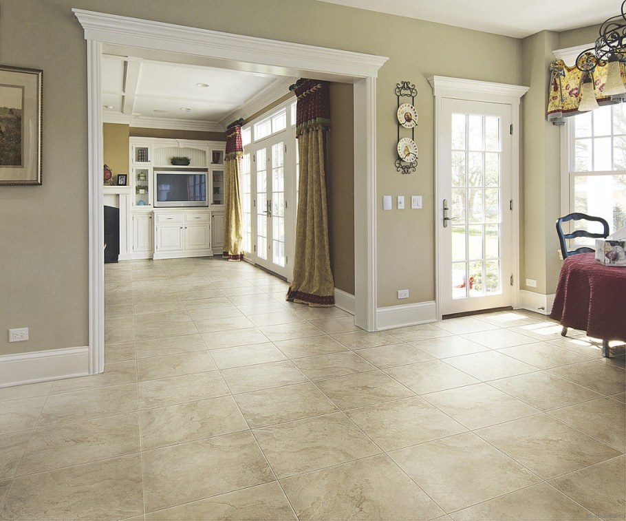 Плитка слоновая кость напольная