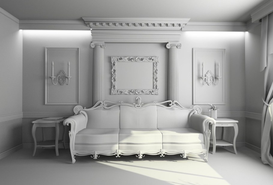 Полуколонны Европласт в интерьере