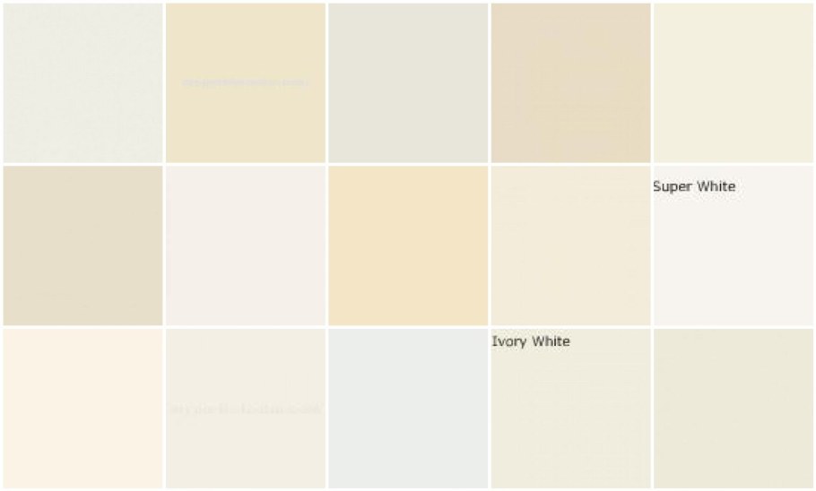 Оттенки белого молочный айвори слоновая кость