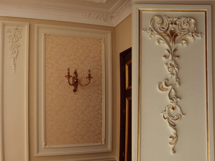 Декор стен лепниной