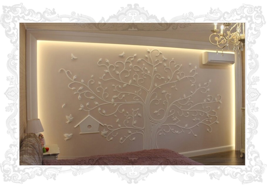 Гипсовая лепнина на стену рамки