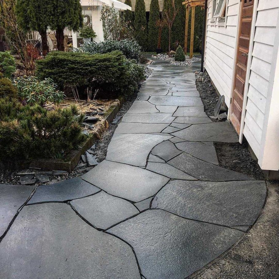 Плиточное мощение садовой дорожки