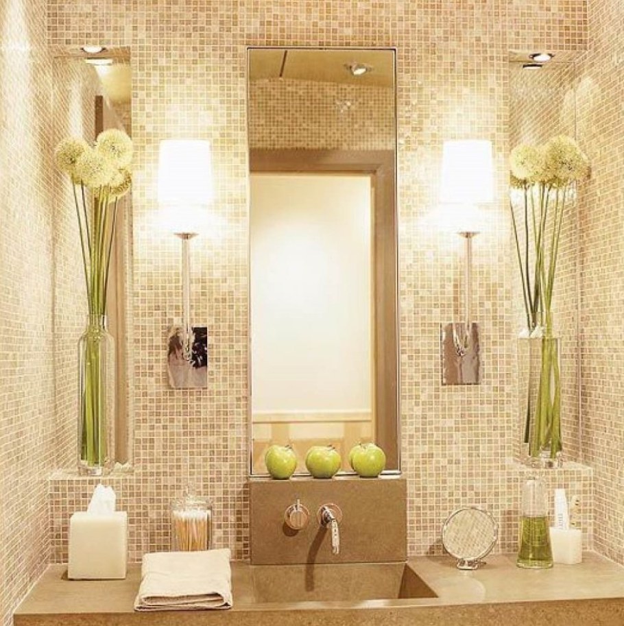 Мозаика в интерьере ванной комнаты