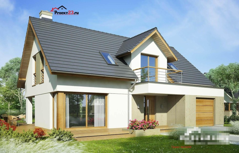 Крыши домов с мансардой