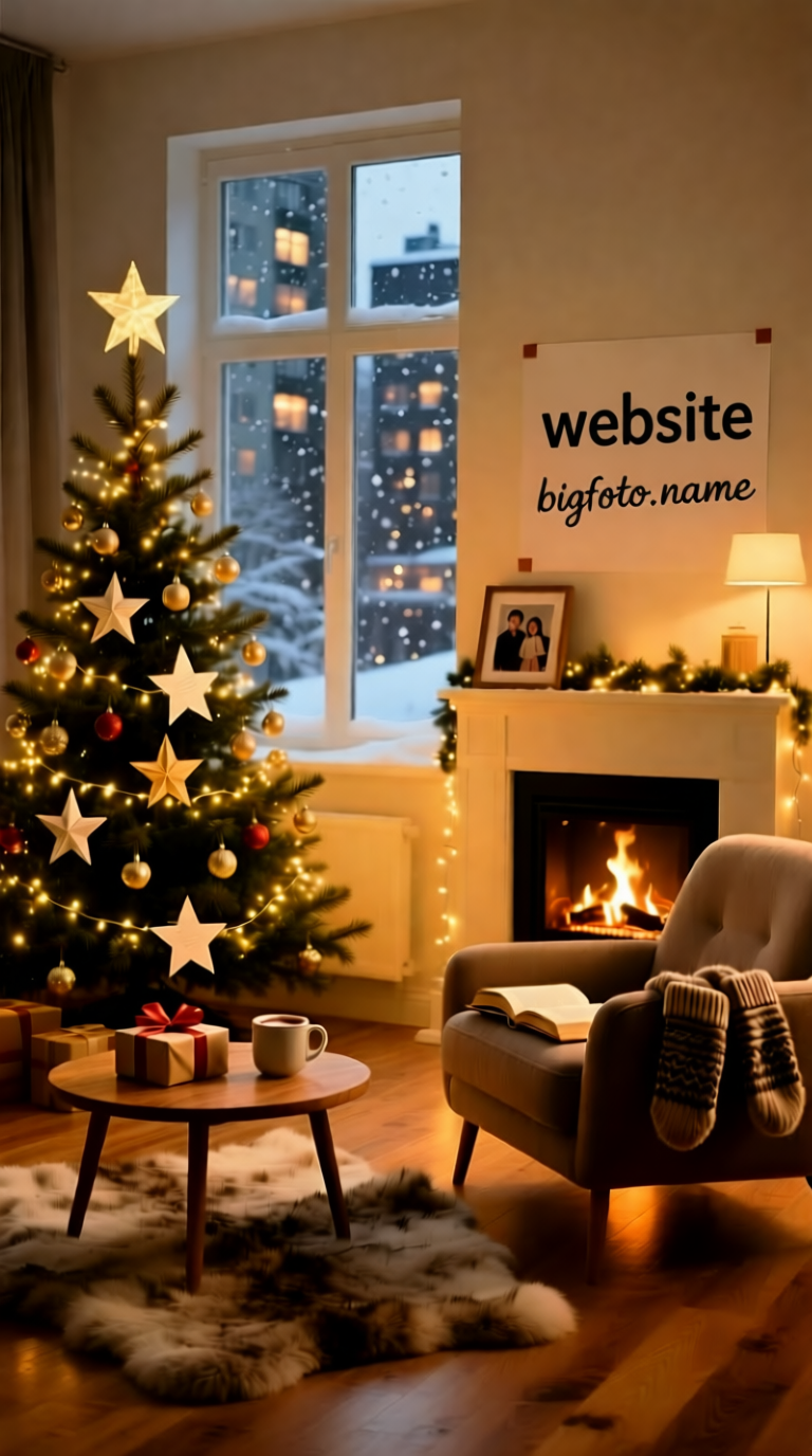 Реальный новогодний интерьер в квартире (70 фото)